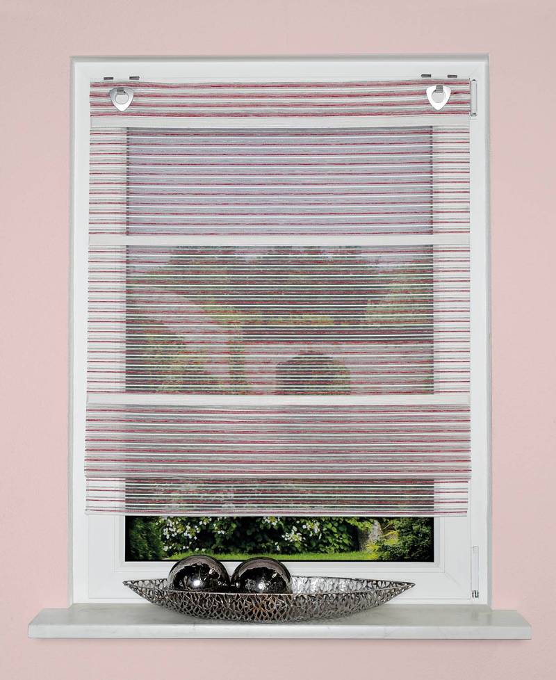 home24 Magnetrollo Jörg 100 x 130cm Rot/Beere von home24
