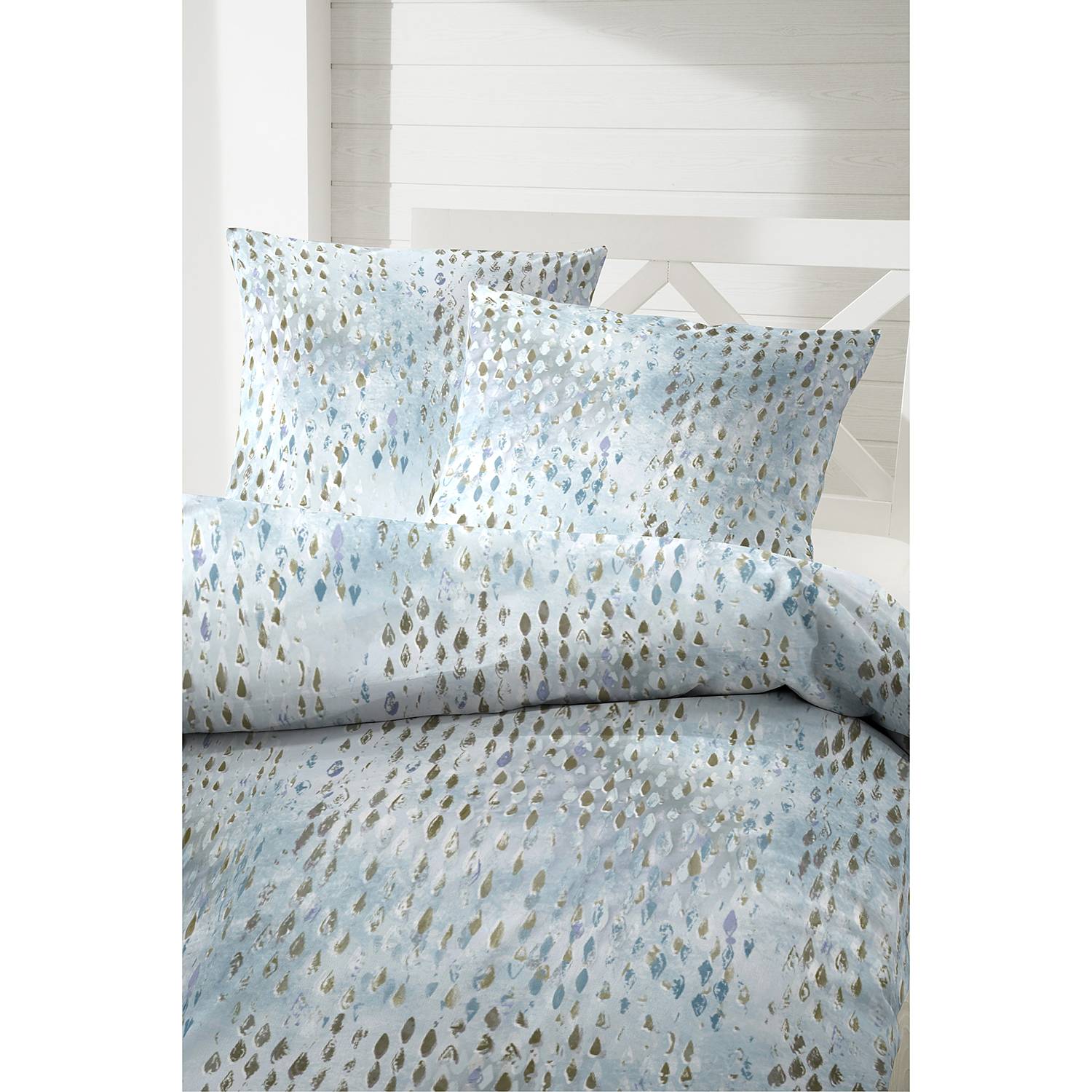 home24 Mako-Satin-Bettwäsche Plasterded 155 x 220 cm + Kissen 80 x 80 cm Blau/Blau home24 Mako-Satin-Bettwäsche Plasterded 155 x 220 cm + Kissen 80 x 80 cm Blau/Blau von home24