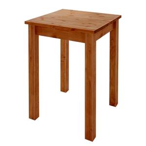 home24 Massiver Bartisch 78 x 103 x 78cm Braun/Kiefer Bernstein von home24