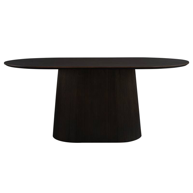 home24 Massiver Esstisch RINTIS 180 x 76 x 100cm Braun von home24