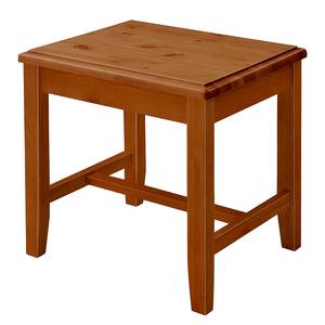 home24 Massiver Hocker 50 x 45 x 41cm Braun/Kiefer Bernstein von home24
