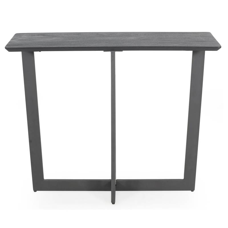 home24 Massiver Konsolentisch 100 x 80 x 35cm Braun von home24