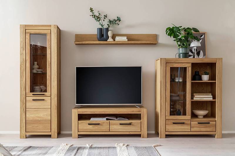 home24 Massives TV-Lowboard - 132 cm Massivholz Wildeiche, geölt Braun 132 x 51 x 50cm home24 Massives TV-Lowboard - 132 cm Massivholz Wildeiche, geölt Braun 132 x 51 x 50cm von home24