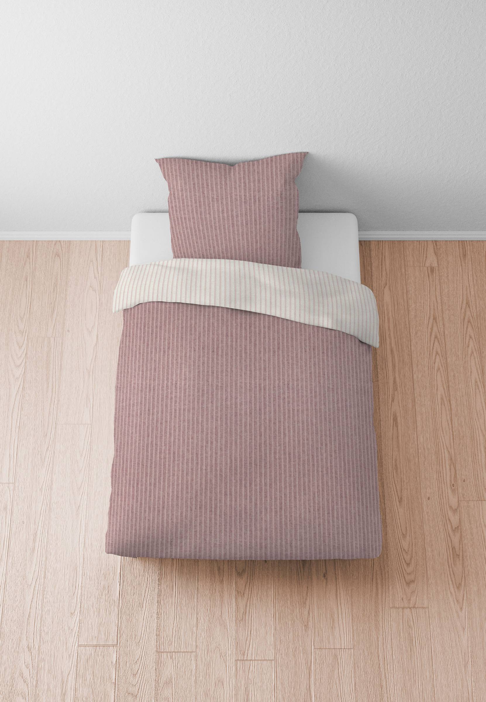 home24 Melange-Flanell Bettwäsche Faot 135 x 200 cm + Kissen 80 x 80 cm Pink/Rosé home24 Melange-Flanell Bettwäsche Faot 135 x 200 cm + Kissen 80 x 80 cm Pink/Rosé von home24