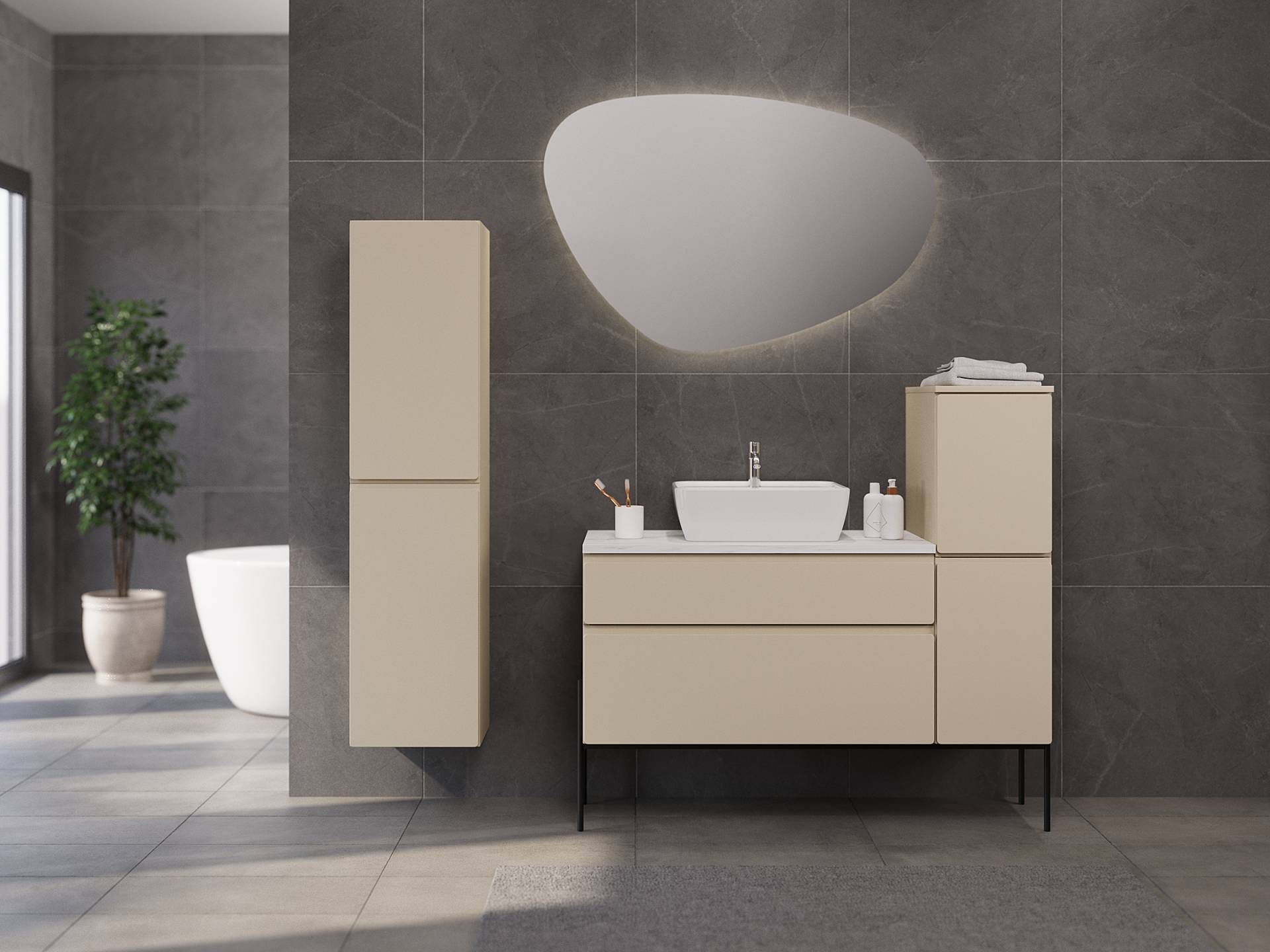 home24 Midischrank 30 x 115 x 47cm Grau/Kaschmir home24 Midischrank 30 x 115 x 47cm Grau/Kaschmir von home24