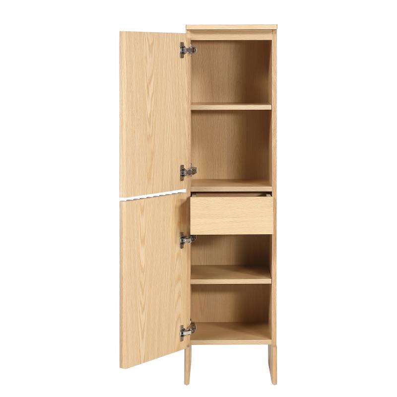 home24 Midischrank 35 x 140 x 34cm Braun/Eiche von home24