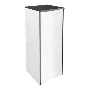 home24 Midischrank Stella 33 x 82 x 34cm Türanschlag rechts Weiß von home24