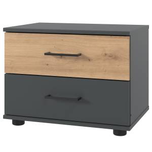 home24 Nachtkommode 40cm Grau/Graphit/Eiche Artisan Dekor home24 Nachtkommode 40cm Grau/Graphit/Eiche Artisan Dekor von home24
