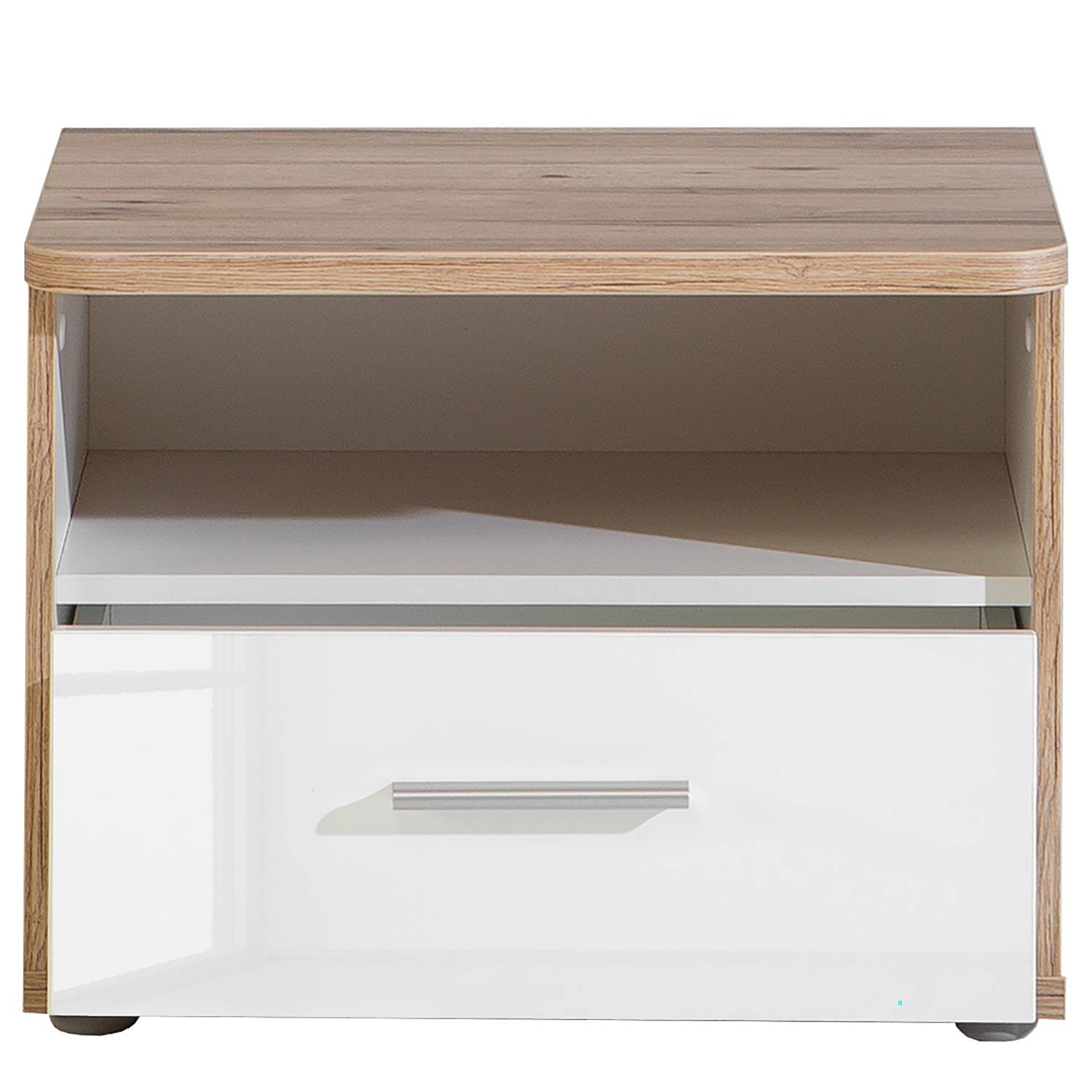 home24 Nachtkommode 53 x 41 x 45cm Braun/Weiß home24 Nachtkommode 53 x 41 x 45cm Braun/Weiß von home24