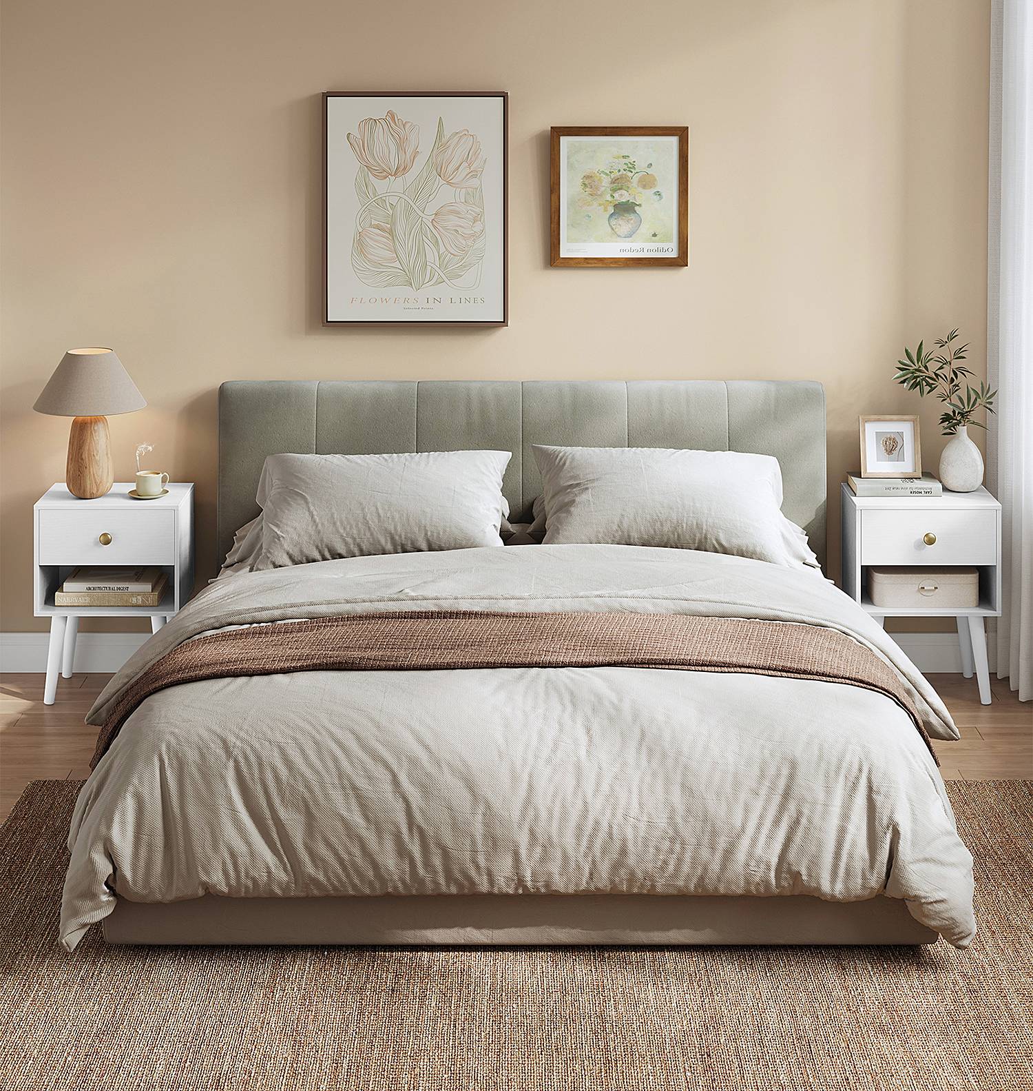 home24 Nachtkommode Ablam 2er-Set 39 x 55 x 28cm Weiß home24 Nachtkommode Ablam 2er-Set 39 x 55 x 28cm Weiß von home24