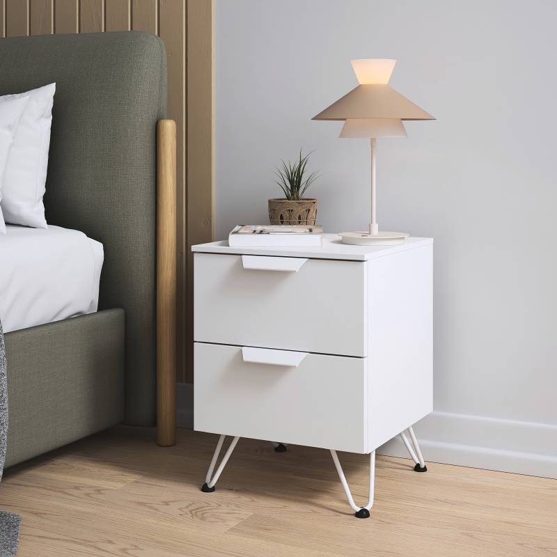 home24 Nachtkommode Aditio 53cm Weiß/Alpinweiß Freiform home24 Nachtkommode Aditio 53cm Weiß/Alpinweiß Freiform von home24
