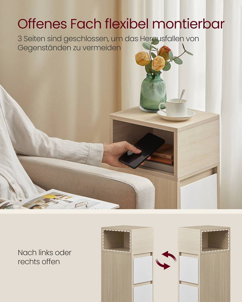 home24 Nachtkommode Dagiri 25 x 65 x 30cm Beige/Eiche Hell Dekor home24 Nachtkommode Dagiri 25 x 65 x 30cm Beige/Eiche Hell Dekor von home24