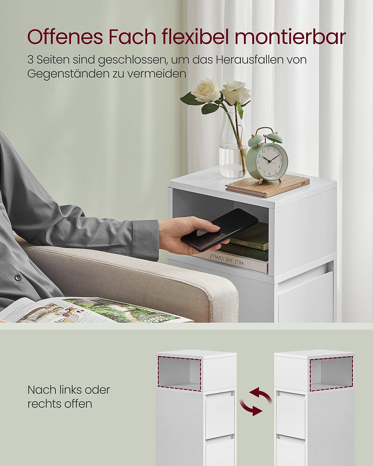 home24 Nachtkommode Dagiri 2er-Set 25 x 65 x 30cm Weiß home24 Nachtkommode Dagiri 2er-Set 25 x 65 x 30cm Weiß von home24