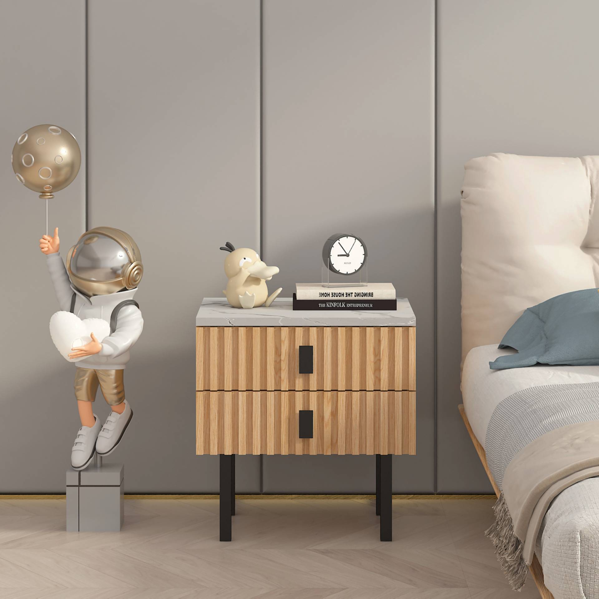 home24 Nachtkommode Nyam 48 x 50 x 40cm Braun/Beige home24 Nachtkommode Nyam 48 x 50 x 40cm Braun/Beige von home24