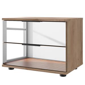 home24 Nachtkommode Saigon - Spiegel 40cm Braun/Plankeneiche Dekor Schwarz home24 Nachtkommode Saigon - Spiegel 40cm Braun/Plankeneiche Dekor Schwarz von home24