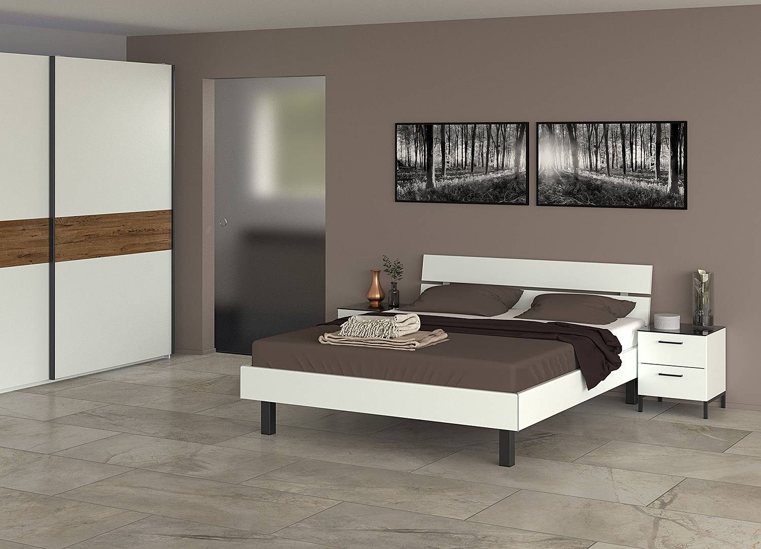 home24 Nachtkommode Stretto 42 x 51 x 41cm Weiß home24 Nachtkommode Stretto 42 x 51 x 41cm Weiß von home24