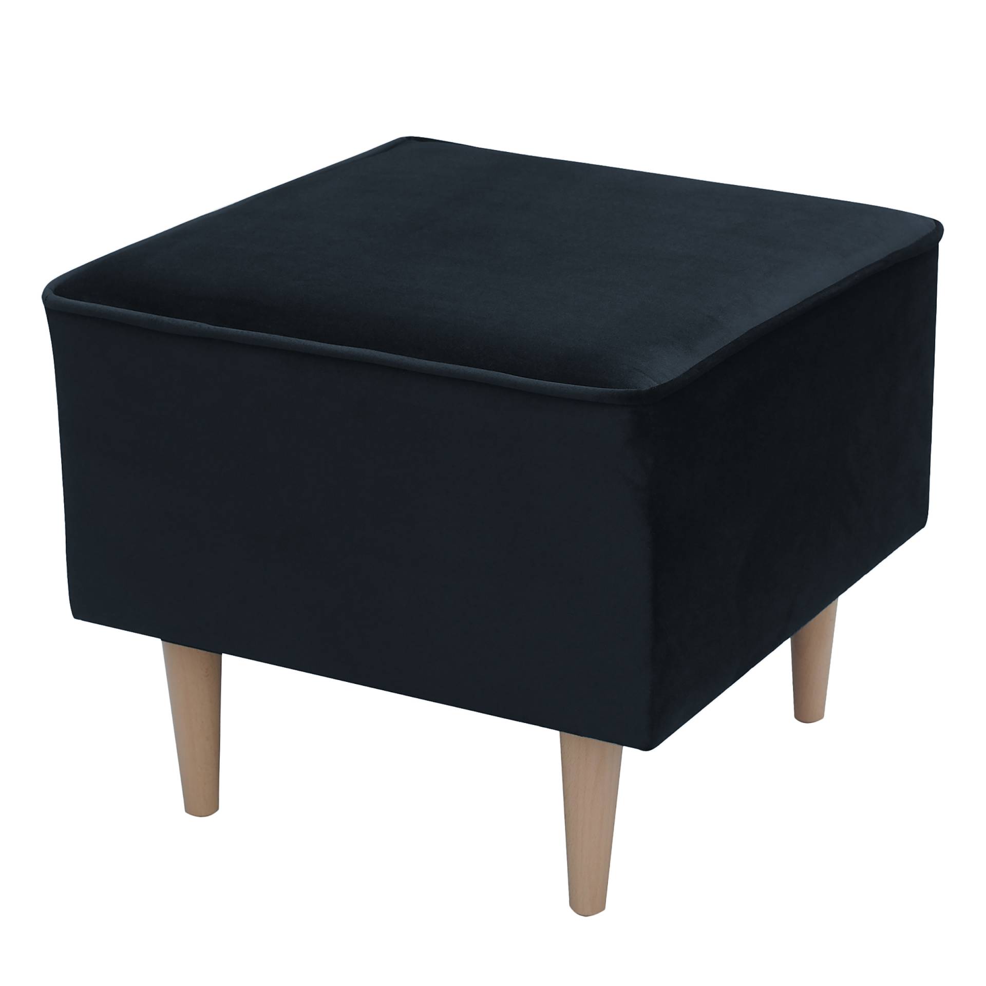 home24 Ohrensessel Blau Samt Ravi mit Hocker 82 x 103 x 92cm home24 Ohrensessel Blau Samt Ravi mit Hocker 82 x 103 x 92cm von home24