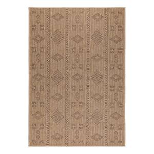 home24 Outdoorteppich Dhaka Typ A Schwarz/Beige/Beige/Schwarz Polyester 120 x 170cm von home24