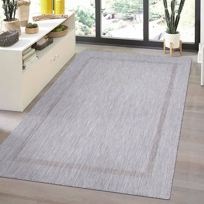 home24 Outdoorteppich Silber/Silber Polyester 280 x 370cm home24 Outdoorteppich Silber/Silber Polyester 280 x 370cm von home24