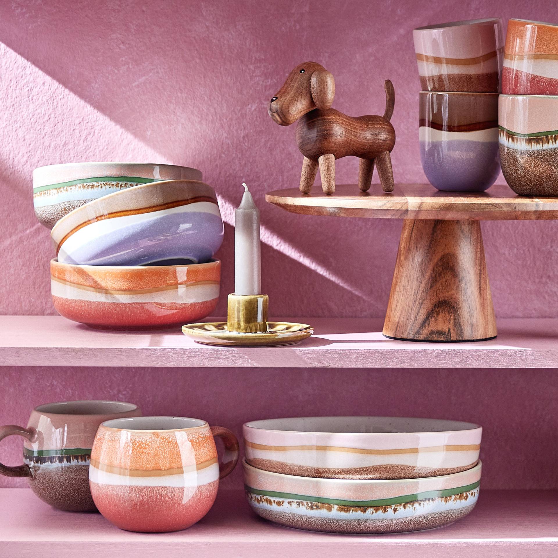home24 Pastateller 4er-Set Ø 20cm Pink/Rosé home24 Pastateller 4er-Set Ø 20cm Pink/Rosé von home24