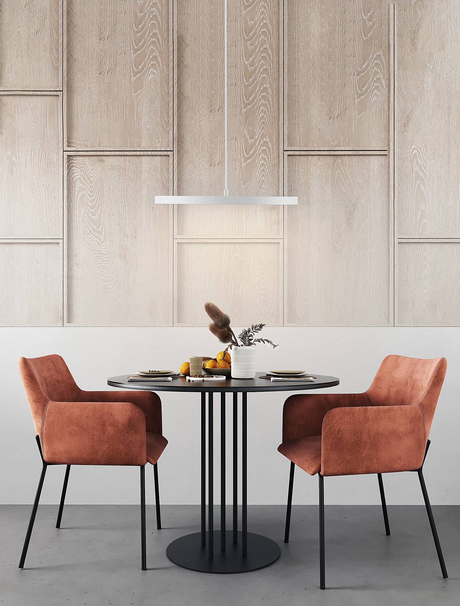 home24 Pendelleuchte Andria Ø 40cm Weiß/Weiß Kabel ABS, Fassung ABS, Baldachin Aluminium, Gehäuse Leuchte Aluminium Nicht austauschbare LEDs home24 Pendelleuchte Andria Ø 40cm Weiß/Weiß Kabel ABS, Fassung ABS, Baldachin Aluminium, Gehäuse Leuchte Aluminium Nicht austauschbare LEDs von home24