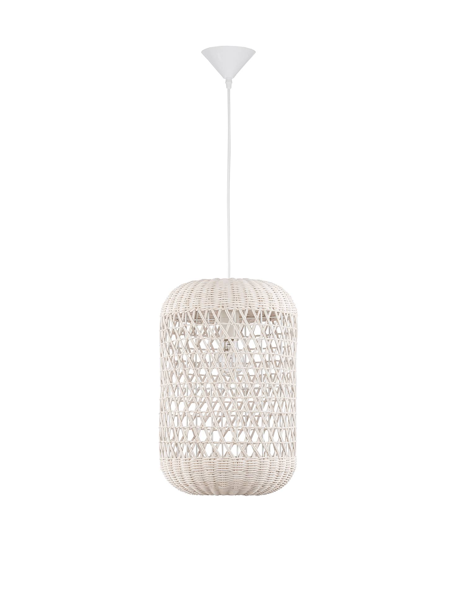 home24 Pendelleuchte Aurora Typ B Ø 25cm Weiß/Weiß Rattan / Aluminium - 1-flammig Kabel ABS, Fassung ABS, Baldachin Aluminium, Gehäuse Leuchte home24 Pendelleuchte Aurora Typ B Ø 25cm Weiß/Weiß Rattan / Aluminium - 1-flammig Kabel ABS, Fassung ABS, Baldachin Aluminium, Gehäuse Leuchte von home24
