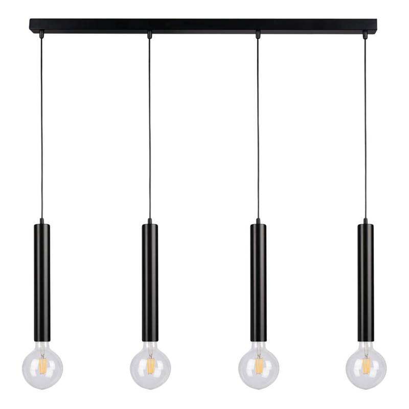 home24 Pendelleuchte Barrel 66 x 100 x 5cm Schwarz 4 Material: Metall Metallart: Stahl Oberfläche Metall: Lackiert Glühlampe E27 von home24