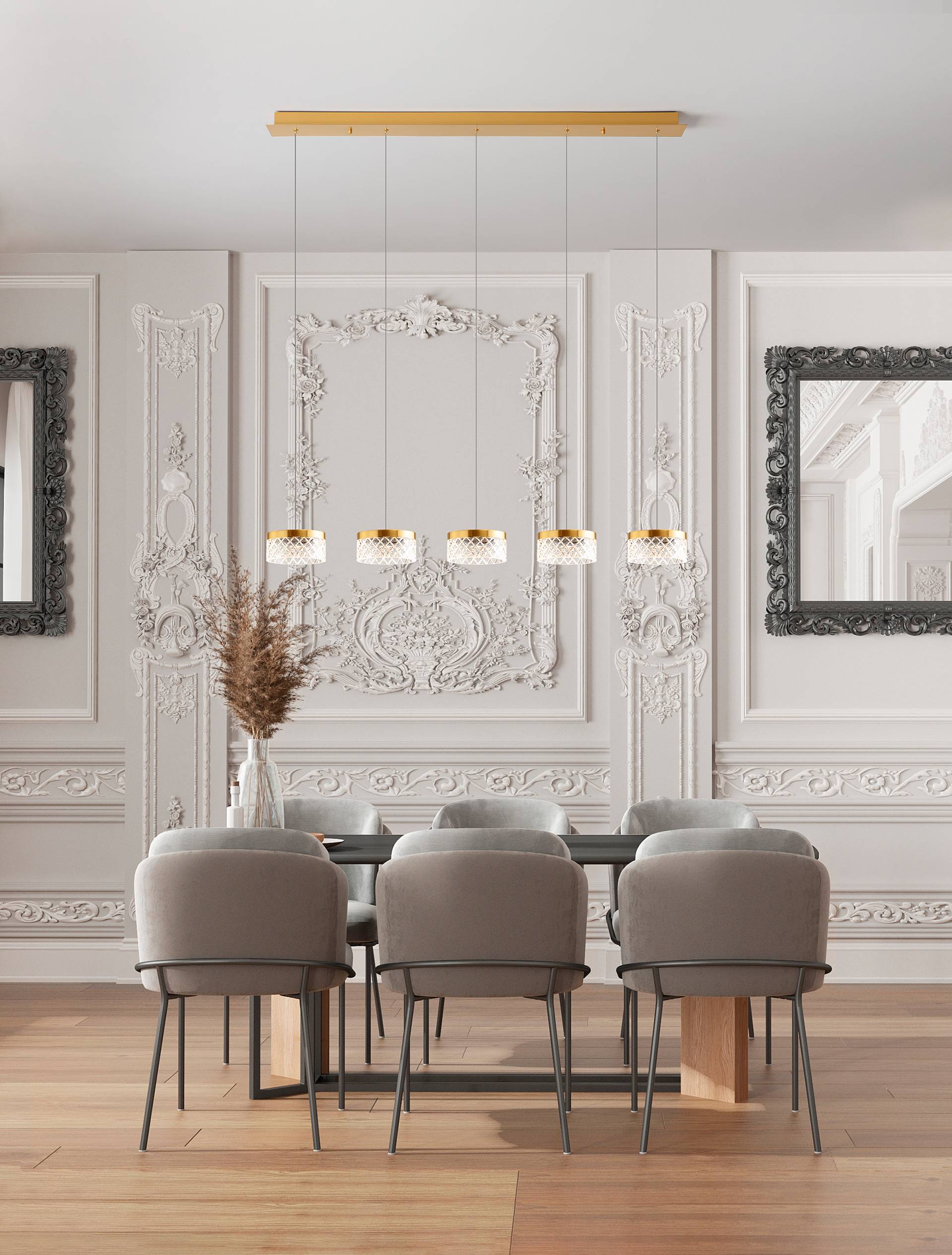 home24 Pendelleuchte Bion Typ C 115 x 120 x 15cm Gold/Gold Kabel ABS, Fassung ABS, Baldachin Aluminium, Gehäuse Leuchte Aluminium Nicht austauschbare home24 Pendelleuchte Bion Typ C 115 x 120 x 15cm Gold/Gold Kabel ABS, Fassung ABS, Baldachin Aluminium, Gehäuse Leuchte Aluminium Nicht austauschbare von home24