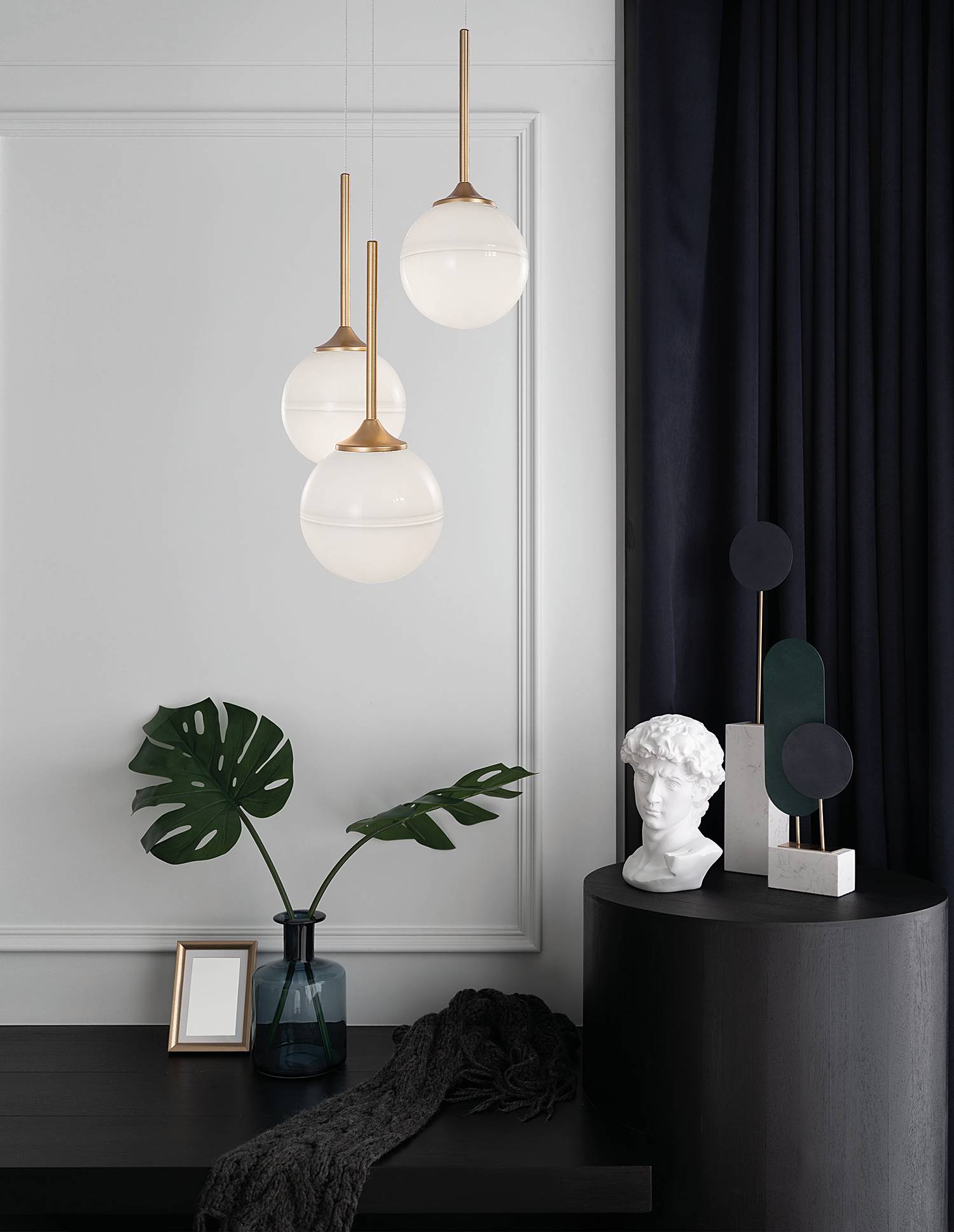 home24 Pendelleuchte Cantona Ø 25cm Gold/Gold Kabel ABS, Fassung ABS, Baldachin Aluminium, Gehäuse Leuchte Aluminium LED/Smart Home/Glühlampe G9 home24 Pendelleuchte Cantona Ø 25cm Gold/Gold Kabel ABS, Fassung ABS, Baldachin Aluminium, Gehäuse Leuchte Aluminium LED/Smart Home/Glühlampe G9 von home24