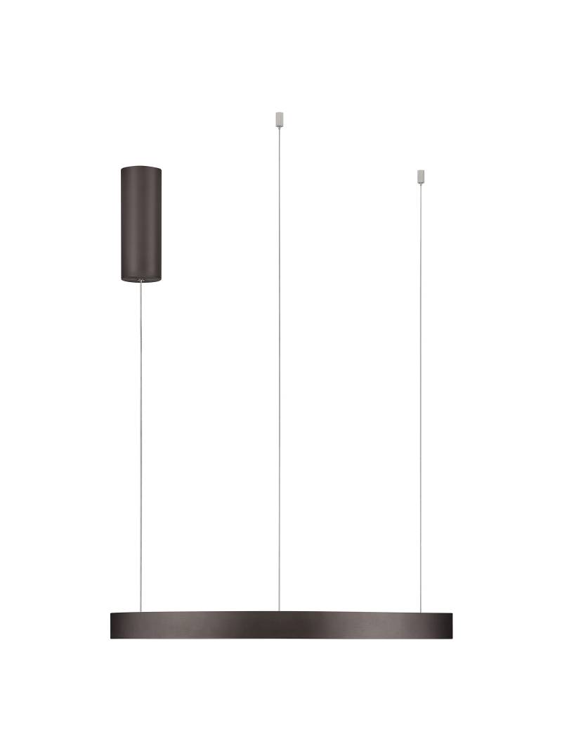 home24 Pendelleuchte Elowen Ø 60cm Braun/Braun Aluminium Nicht austauschbare LEDs LED-Platine home24 Pendelleuchte Elowen Ø 60cm Braun/Braun Aluminium Nicht austauschbare LEDs LED-Platine von home24