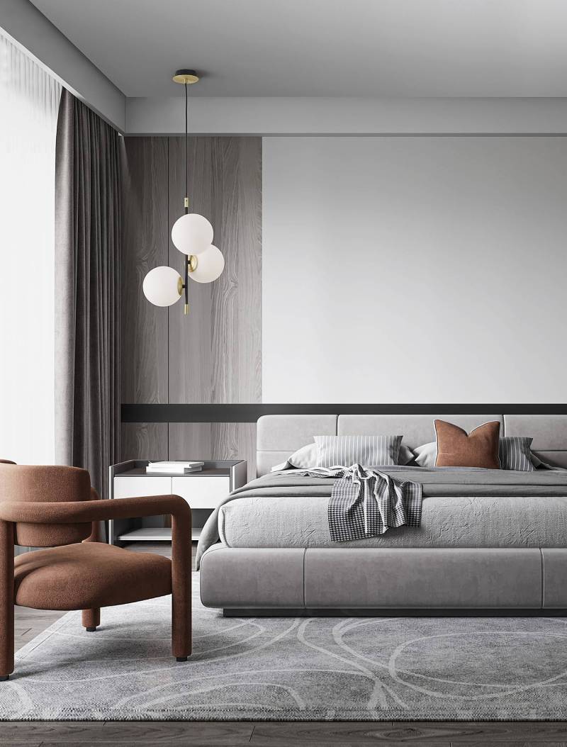 home24 Pendelleuchte Git Typ A Ø 33cm Gold/Schwarz 3 Kabel ABS, Fassung ABS, Baldachin Aluminium, Gehäuse Leuchte Aluminium LED/Smart Home/Glühlampe von home24