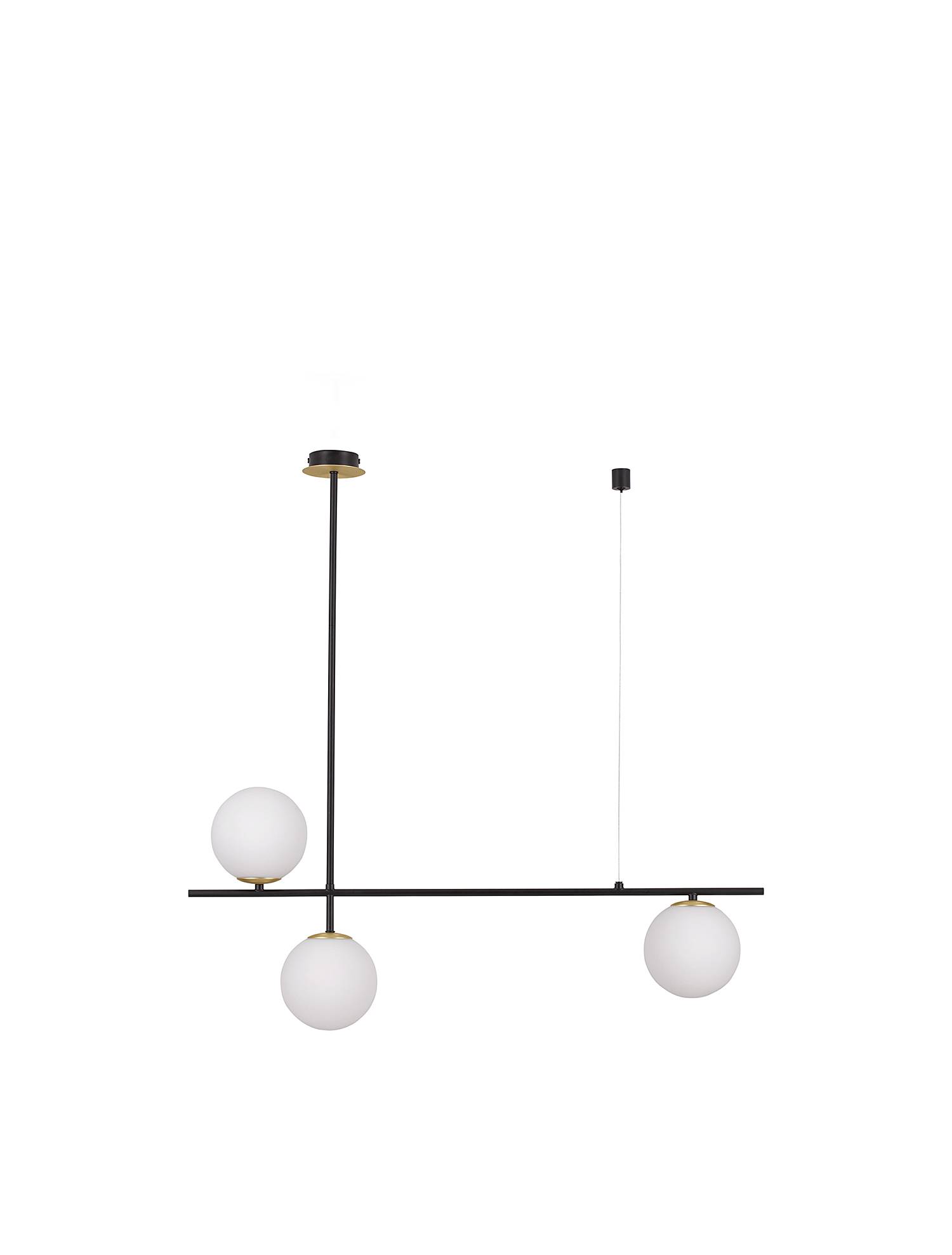 home24 Pendelleuchte Git Typ B 15 x 120 x 95cm Gold/Schwarz Kabel ABS, Fassung ABS, Baldachin Aluminium, Gehäuse Leuchte Aluminium LED/Smart home24 Pendelleuchte Git Typ B 15 x 120 x 95cm Gold/Schwarz Kabel ABS, Fassung ABS, Baldachin Aluminium, Gehäuse Leuchte Aluminium LED/Smart von home24