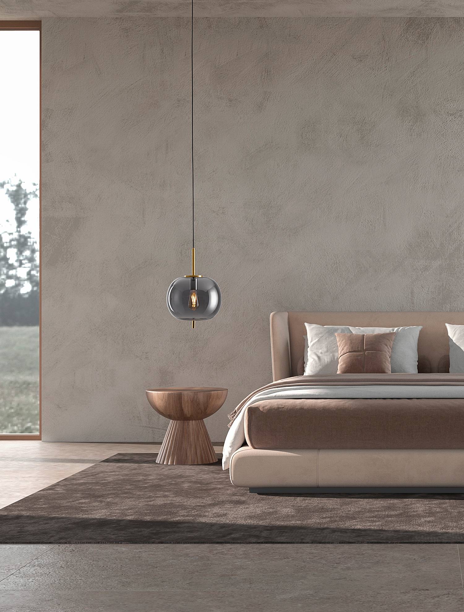 home24 Pendelleuchte Lato Typ A Ø 30cm Gold/Glas Grau Kabel ABS, Fassung ABS, Baldachin Aluminium, Gehäuse Leuchte Aluminium LED/Smart Home/Glühlampe home24 Pendelleuchte Lato Typ A Ø 30cm Gold/Glas Grau Kabel ABS, Fassung ABS, Baldachin Aluminium, Gehäuse Leuchte Aluminium LED/Smart Home/Glühlampe von home24