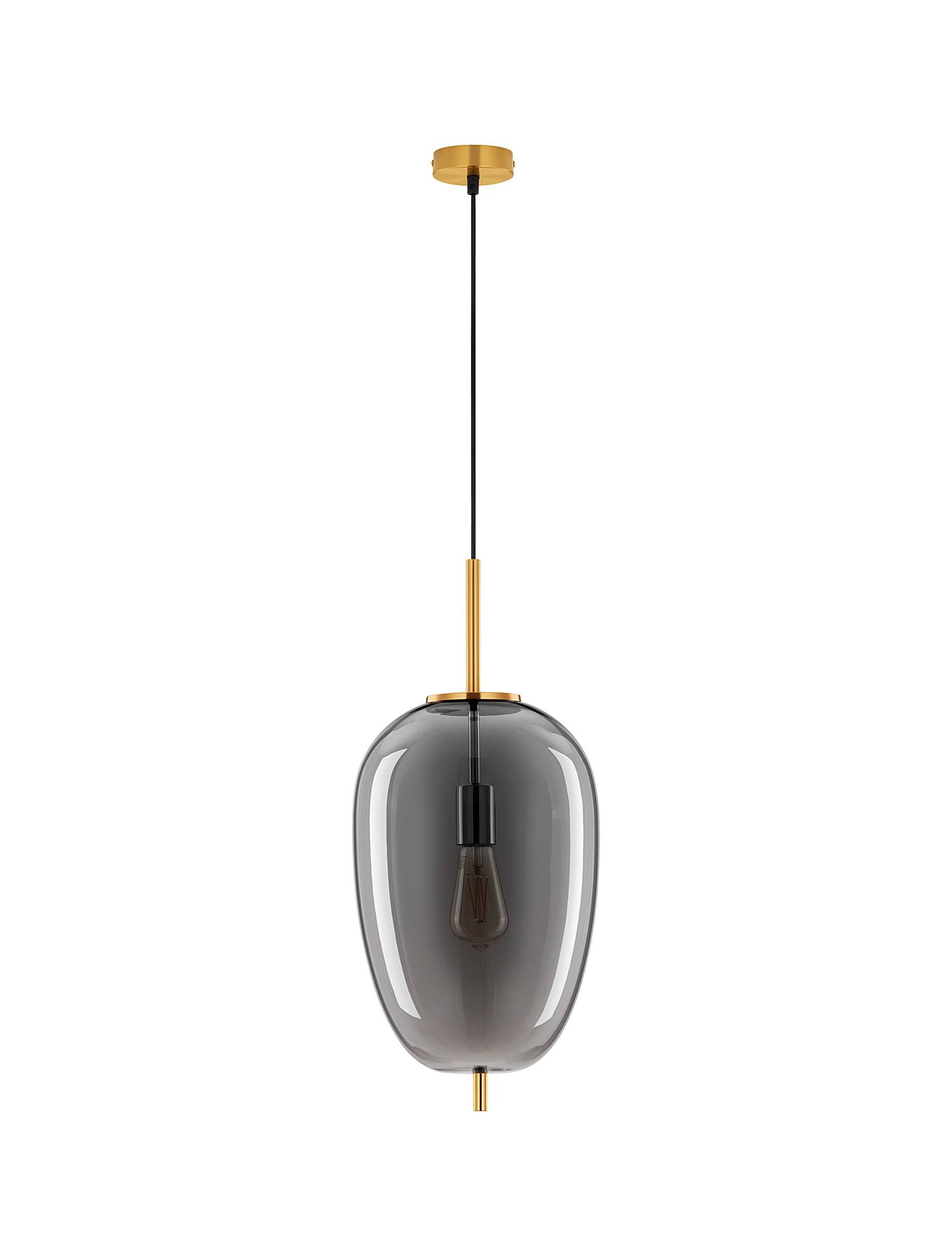 home24 Pendelleuchte Lato Typ G Ø 27cm Gold/Gold Kabel ABS, Fassung ABS, Baldachin Aluminium, Gehäuse Leuchte Aluminium LED/Smart Home/Glühlampe E27 home24 Pendelleuchte Lato Typ G Ø 27cm Gold/Gold Kabel ABS, Fassung ABS, Baldachin Aluminium, Gehäuse Leuchte Aluminium LED/Smart Home/Glühlampe E27 von home24