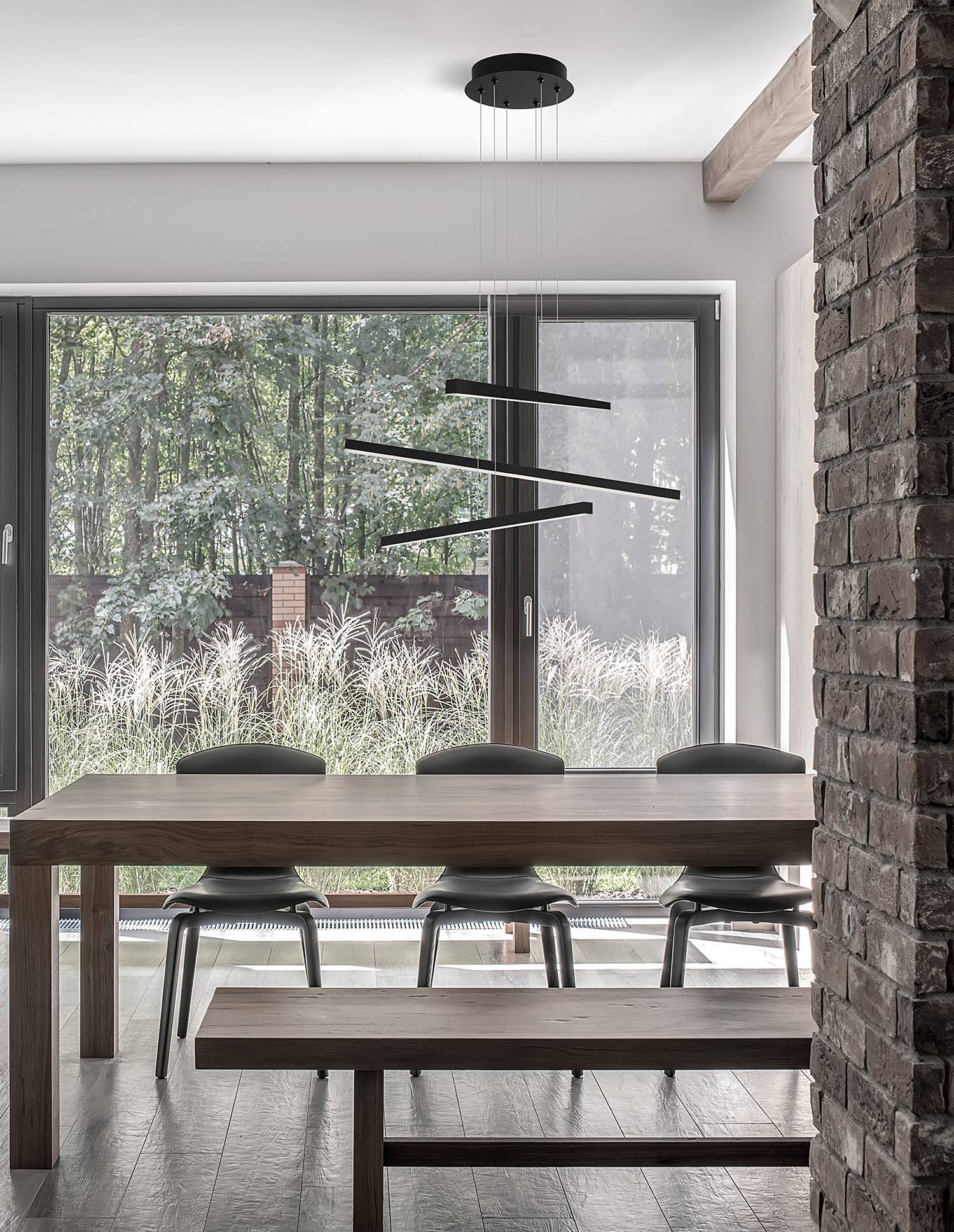 home24 Pendelleuchte Lior 55 x 180 x 55cm Schwarz/Schwarz Kabel ABS, Fassung ABS, Baldachin Aluminium, Gehäuse Leuchte Aluminium Nicht austauschbare home24 Pendelleuchte Lior 55 x 180 x 55cm Schwarz/Schwarz Kabel ABS, Fassung ABS, Baldachin Aluminium, Gehäuse Leuchte Aluminium Nicht austauschbare von home24