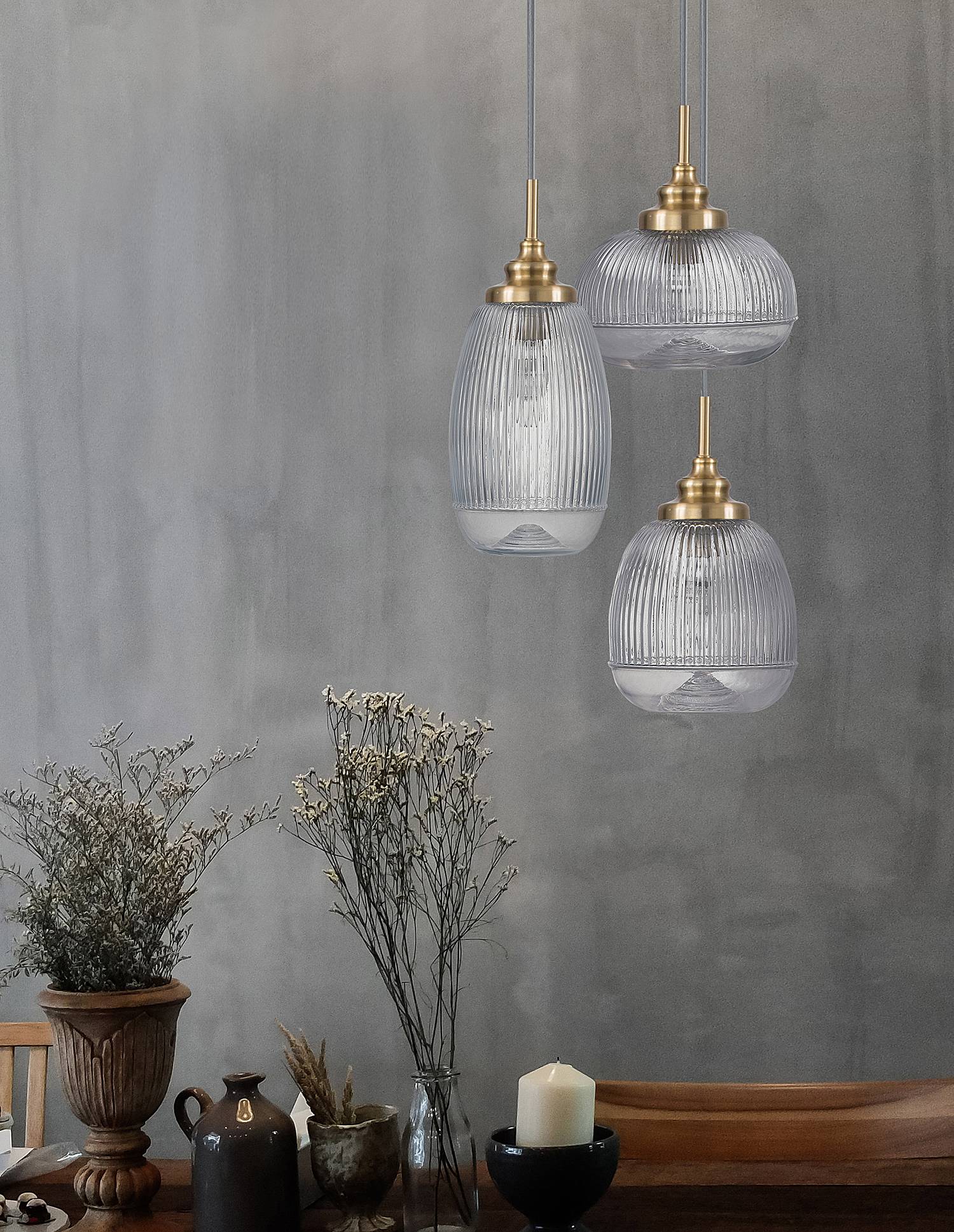 home24 Pendelleuchte Mond Typ D Ø 49cm Gold/Gold 3 Kabel ABS, Fassung ABS, Baldachin Aluminium, Gehäuse Leuchte Aluminium LED/Smart Home/Glühlampe E14 home24 Pendelleuchte Mond Typ D Ø 49cm Gold/Gold 3 Kabel ABS, Fassung ABS, Baldachin Aluminium, Gehäuse Leuchte Aluminium LED/Smart Home/Glühlampe E14 von home24