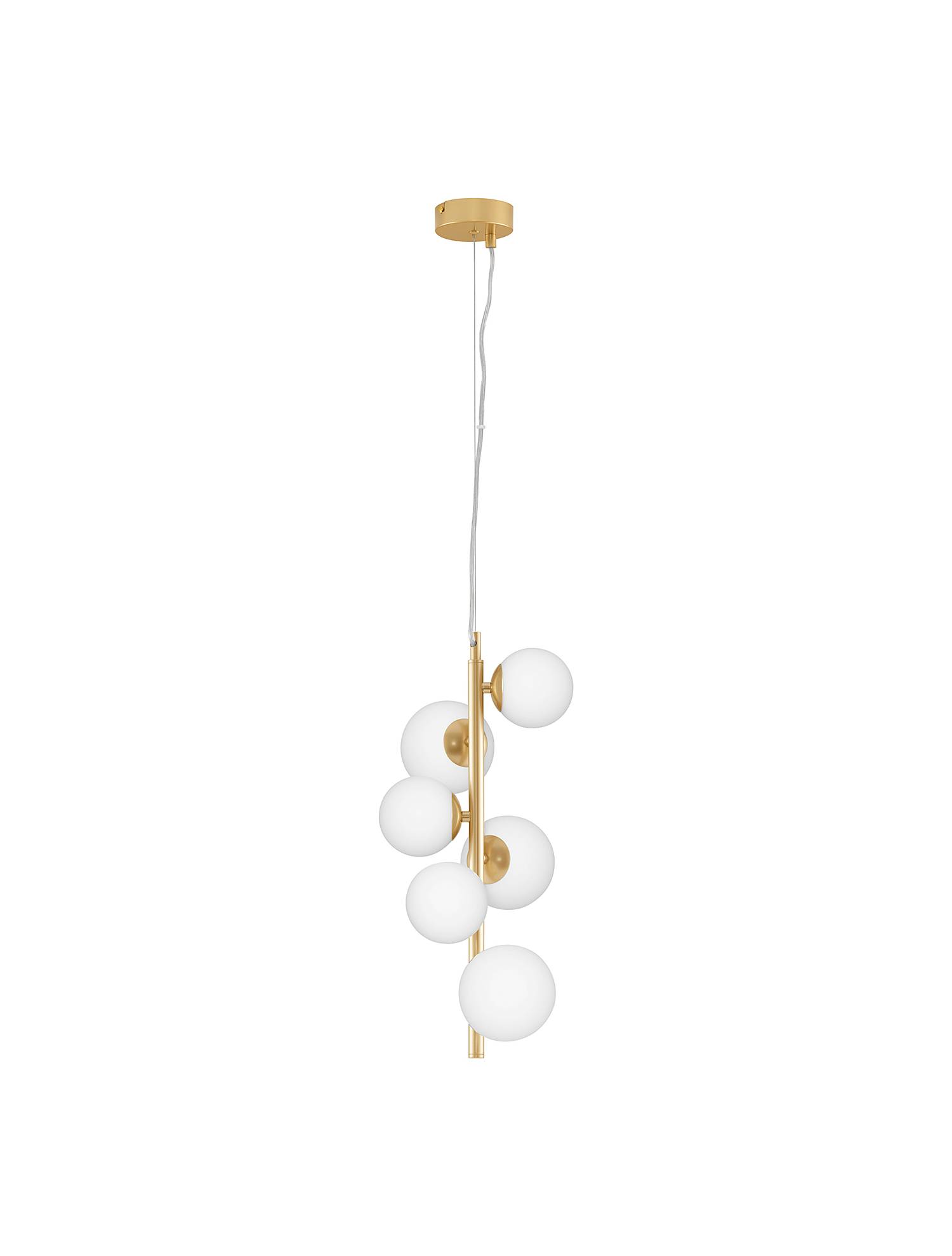home24 Pendelleuchte Odillia Typ B 23 x 120 x 28cm Gold/Gold Kabel ABS, Fassung ABS, Baldachin Aluminium, Gehäuse Leuchte Aluminium LED/Smart home24 Pendelleuchte Odillia Typ B 23 x 120 x 28cm Gold/Gold Kabel ABS, Fassung ABS, Baldachin Aluminium, Gehäuse Leuchte Aluminium LED/Smart von home24