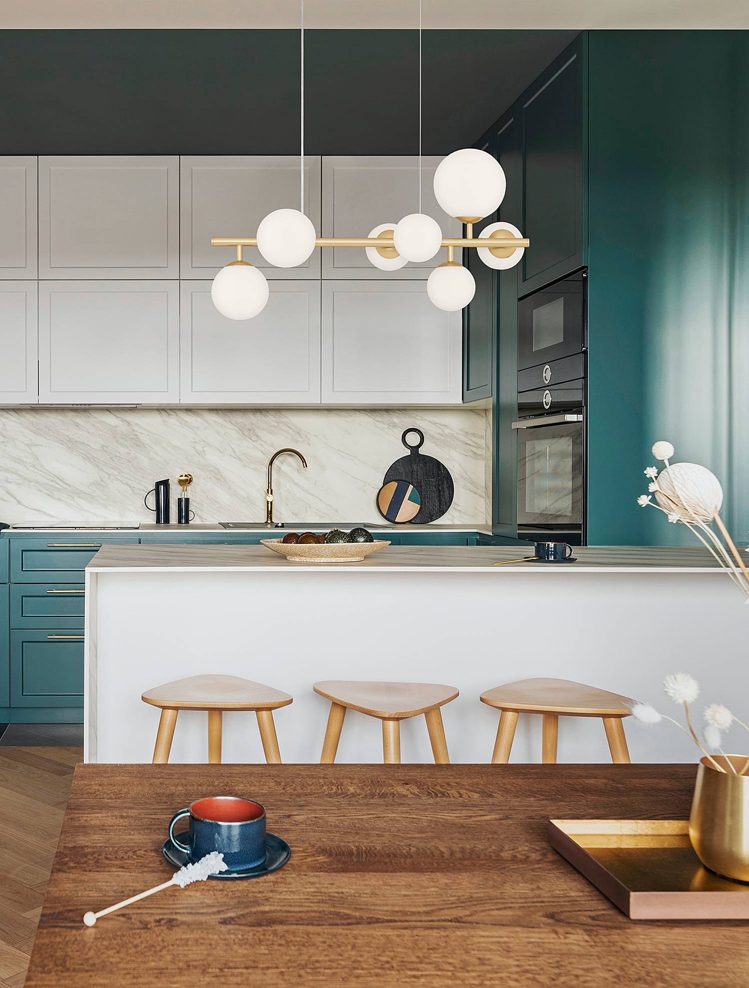home24 Pendelleuchte Odillia Typ C 29 x 120 x 65cm Gold/Gold Kabel ABS, Fassung ABS, Baldachin Aluminium, Gehäuse Leuchte Aluminium LED/Smart home24 Pendelleuchte Odillia Typ C 29 x 120 x 65cm Gold/Gold Kabel ABS, Fassung ABS, Baldachin Aluminium, Gehäuse Leuchte Aluminium LED/Smart von home24