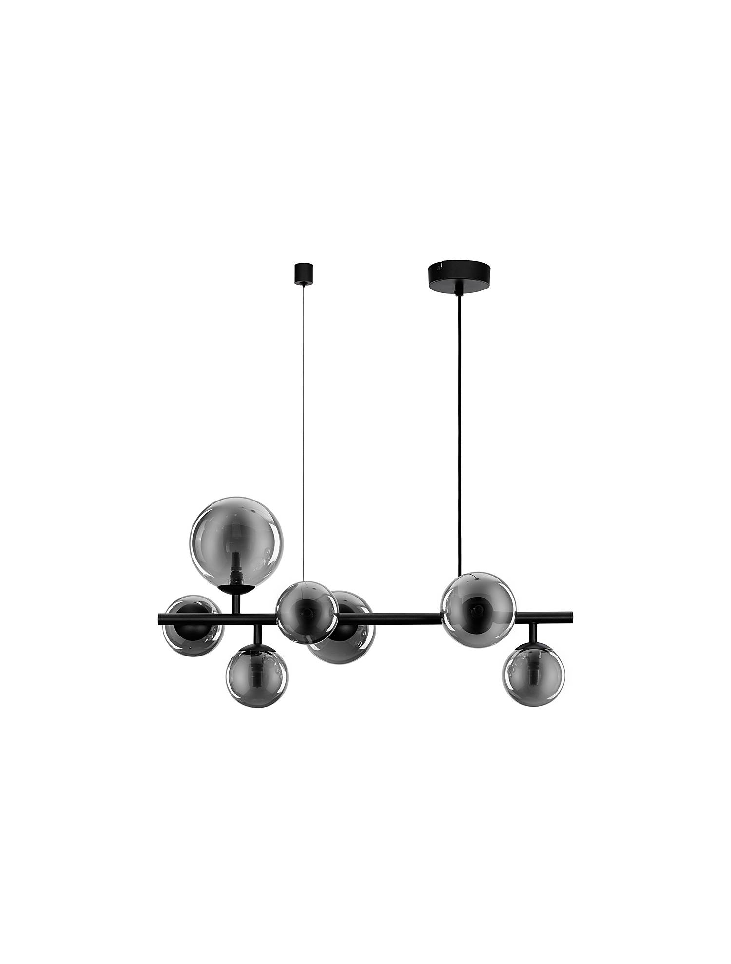 home24 Pendelleuchte Odillia Typ C 29 x 120 x 65cm Schwarz/Schwarz Kabel ABS, Fassung ABS, Baldachin Aluminium, Gehäuse Leuchte Aluminium LED/Smart home24 Pendelleuchte Odillia Typ C 29 x 120 x 65cm Schwarz/Schwarz Kabel ABS, Fassung ABS, Baldachin Aluminium, Gehäuse Leuchte Aluminium LED/Smart von home24