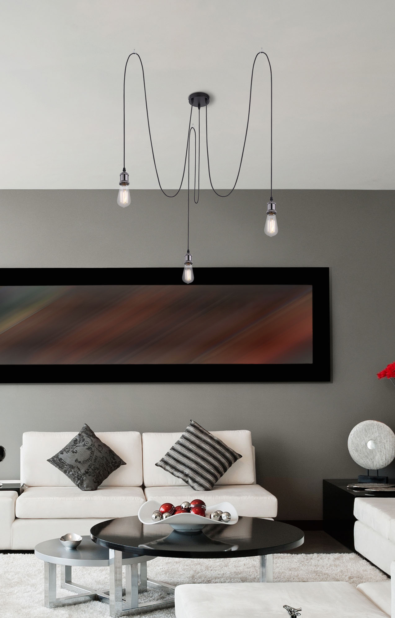 home24 Pendelleuchte Oliver Typ A Ø 200cm Schwarz Material: Metall Metallart: Eisen Oberfläche Metall: Lackiert E27 home24 Pendelleuchte Oliver Typ A Ø 200cm Schwarz Material: Metall Metallart: Eisen Oberfläche Metall: Lackiert E27 von home24
