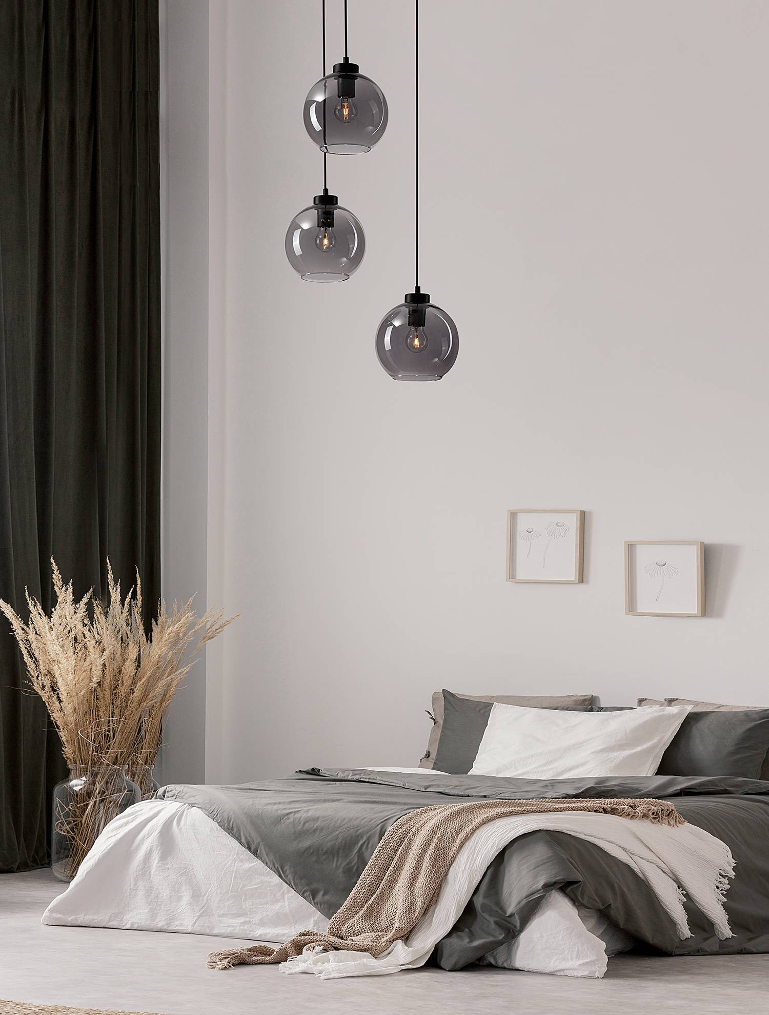 home24 Pendelleuchte Palmer Typ A Ø 30cm Schwarz/Schwarz Kabel ABS, Fassung ABS, Baldachin Aluminium, Gehäuse Leuchte Aluminium LED/Smart home24 Pendelleuchte Palmer Typ A Ø 30cm Schwarz/Schwarz Kabel ABS, Fassung ABS, Baldachin Aluminium, Gehäuse Leuchte Aluminium LED/Smart von home24