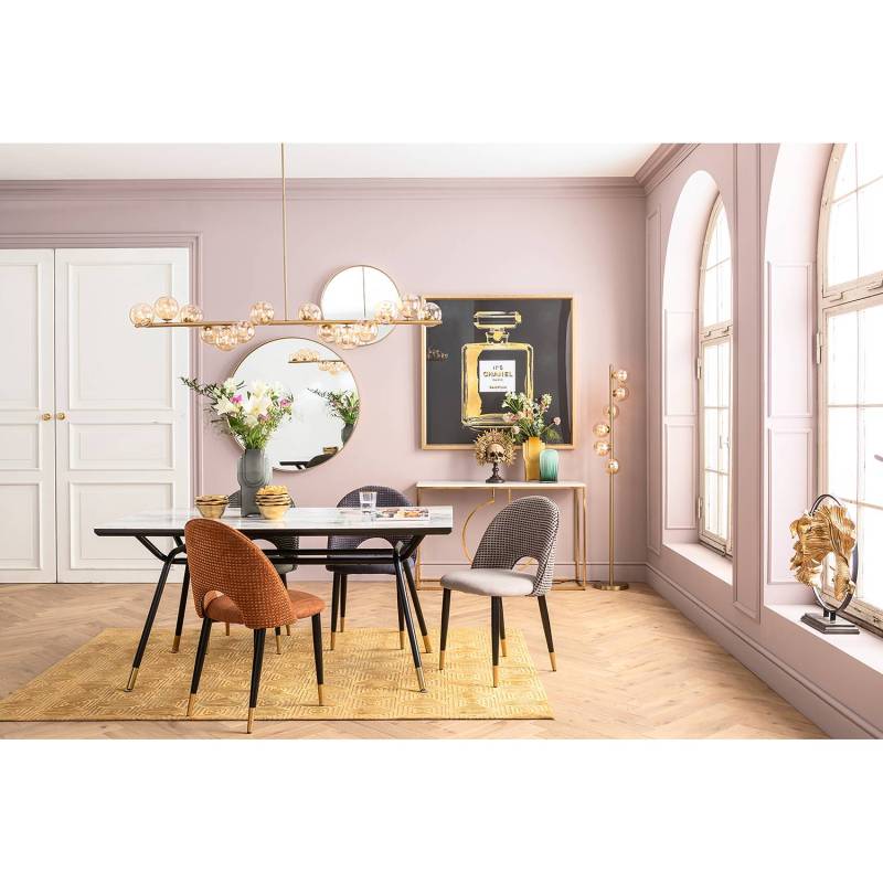 home24 Pendelleuchte Scala Balls I 79 x 150 x 27cm Gold Glasart: Andere Material: Glas, Metall Metallart: Stahl Oberfläche Metall: Pulverbeschichtet von home24