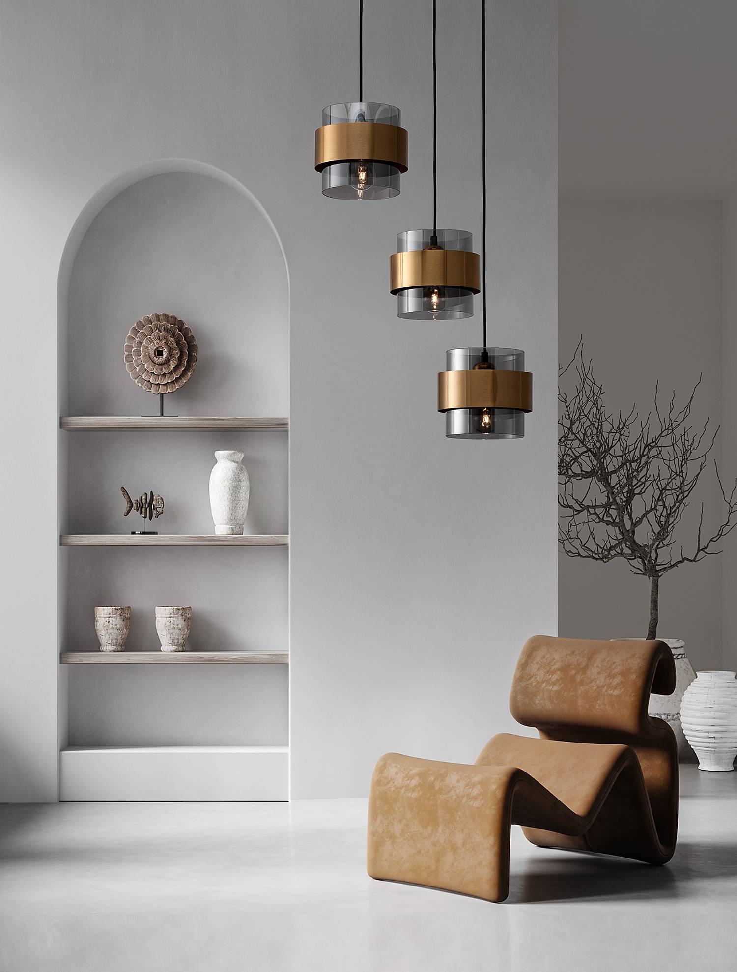 home24 Pendelleuchte Sianna Typ C Ø 45cm Gold/Schwarz Kabel ABS, Fassung ABS, Baldachin Aluminium, Gehäuse Leuchte Aluminium LED/Smart Home/Glühlampe home24 Pendelleuchte Sianna Typ C Ø 45cm Gold/Schwarz Kabel ABS, Fassung ABS, Baldachin Aluminium, Gehäuse Leuchte Aluminium LED/Smart Home/Glühlampe von home24