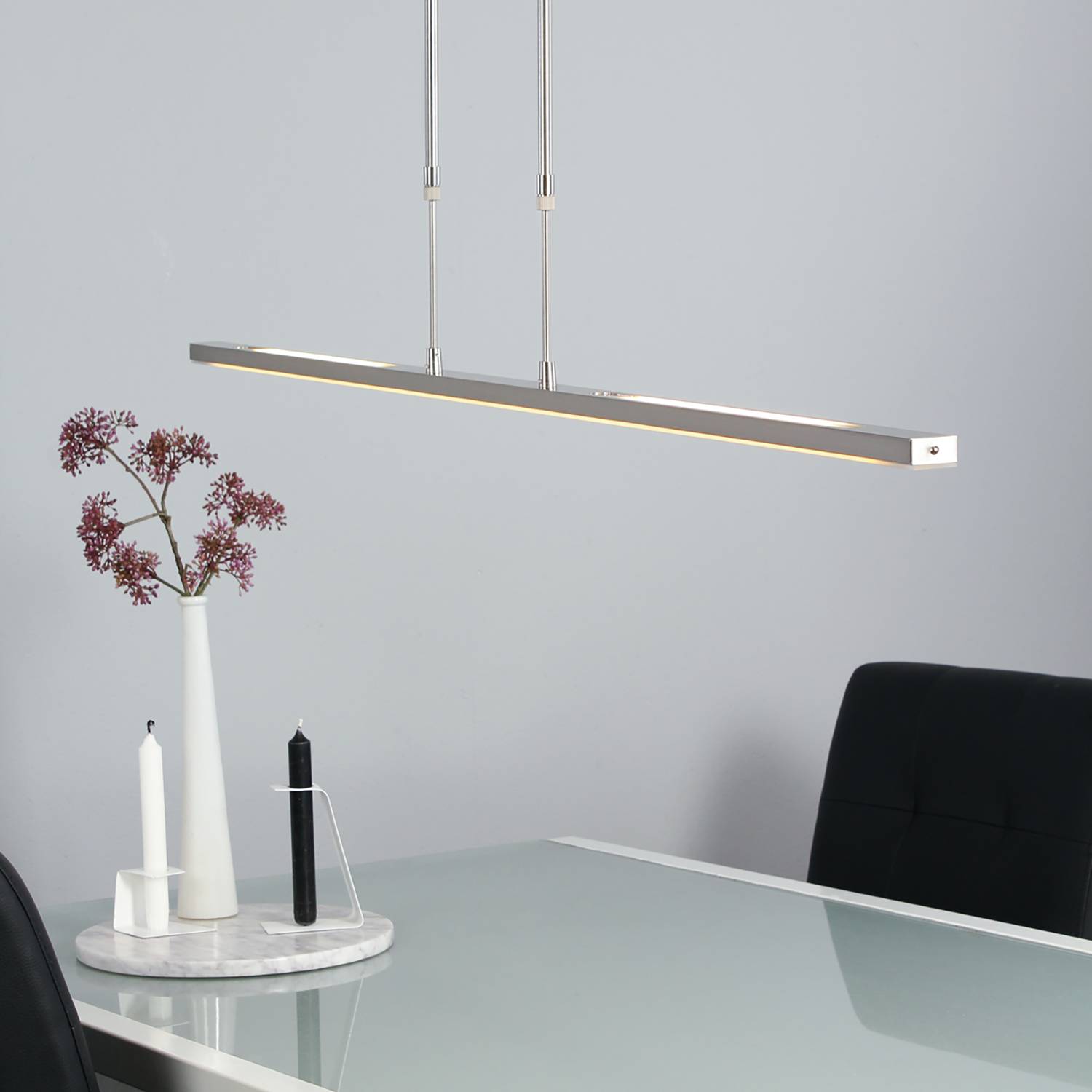 home24 Pendelleuchte Zelena Typ A 122 x 117 x 8cm Silber Material: Metall Metallart: Eisen Oberfläche Metall: Vernickelt LED/Nicht austauschbare LEDs von home24