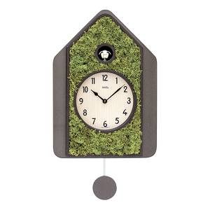 home24 Pendeluhr Piau Moos 24 x 34 x 5cm Multicolor/Silber von home24