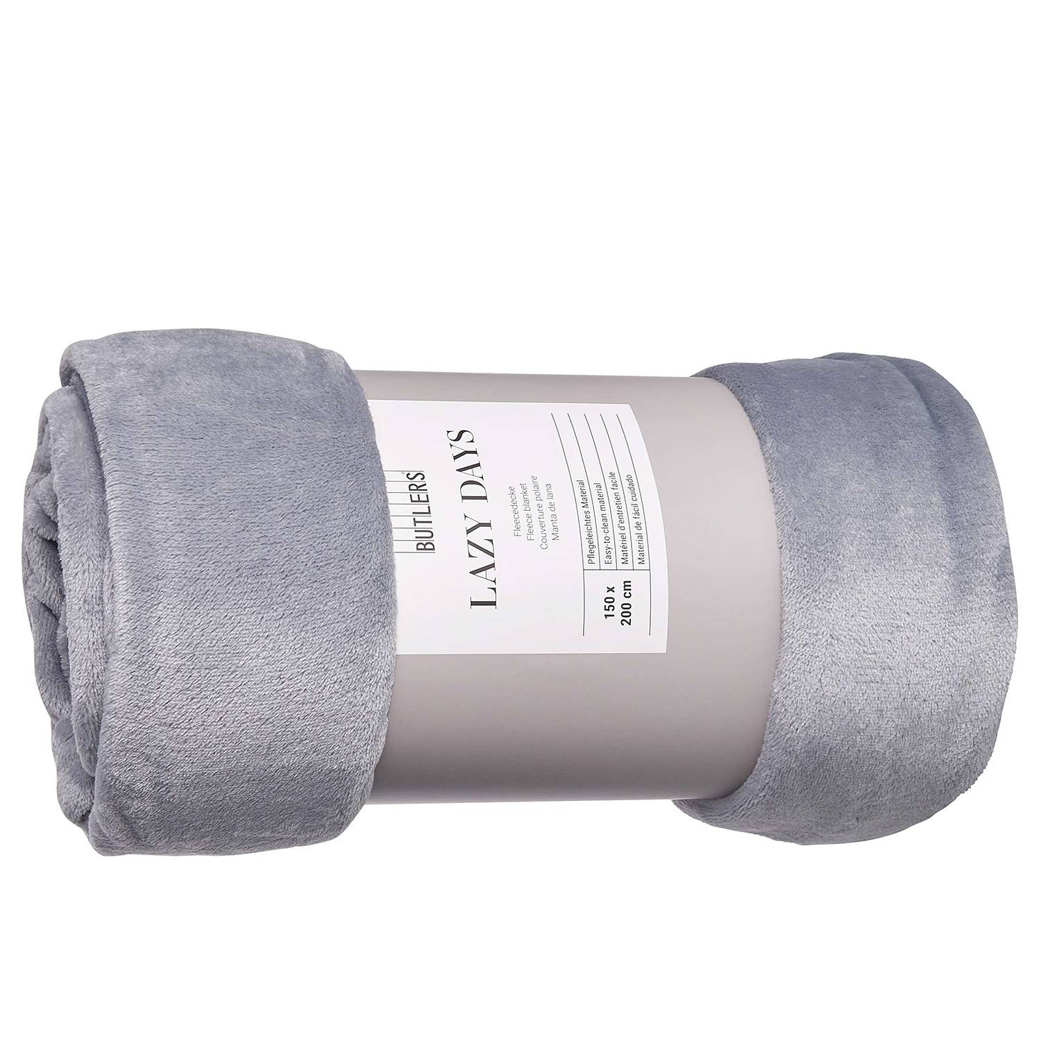 home24 Plaid 150 x 200cm Grau/Grau Polyester home24 Plaid 150 x 200cm Grau/Grau Polyester von home24