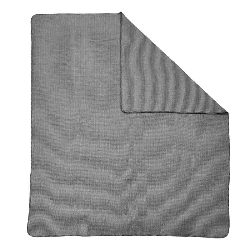 home24 Plaid Coco 150 x 200cm Grau/Lipstick Pink Mischgewebe von home24