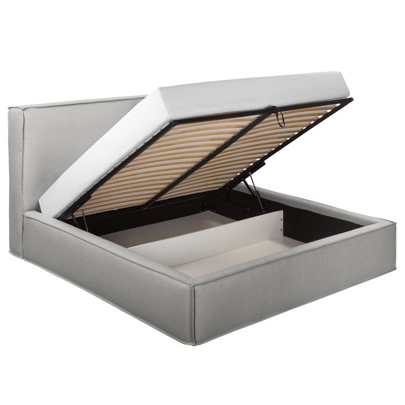 home24 Polsterbett 160 x 200cm Flachgewebe Desna Grau H2 / H3 1 Bettkasten 150 cm home24 Polsterbett 160 x 200cm Flachgewebe Desna Grau H2 / H3 1 Bettkasten 150 cm von home24