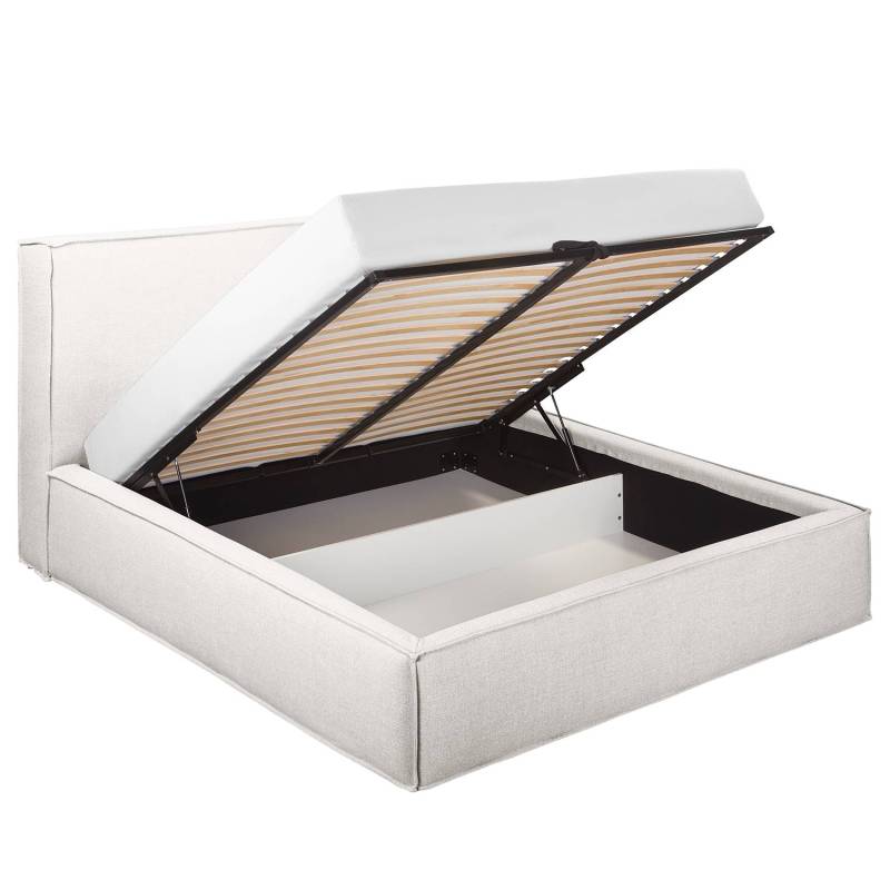 home24 Polsterbett 220 x 200cm Flachgewebe Drems Beige H2 / H3 1 Bettkasten 150 cm home24 Polsterbett 220 x 200cm Flachgewebe Drems Beige H2 / H3 1 Bettkasten 150 cm von home24