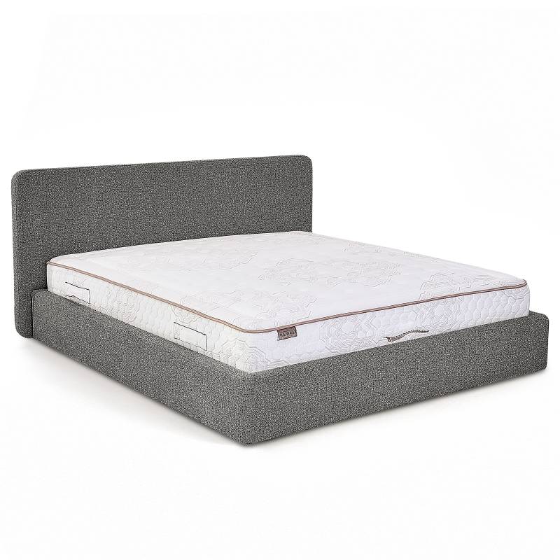 home24 Polsterbett basic 140 x 200cm Webstoff Hevi Grau Kein Bettkasten von home24